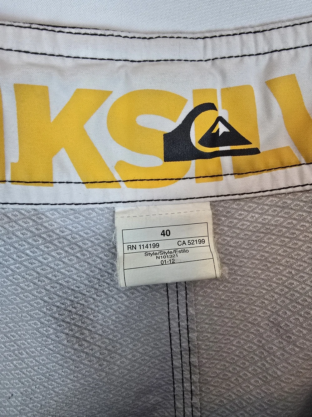 Quiksilver Black and Yellow Steelers Swim Trunks